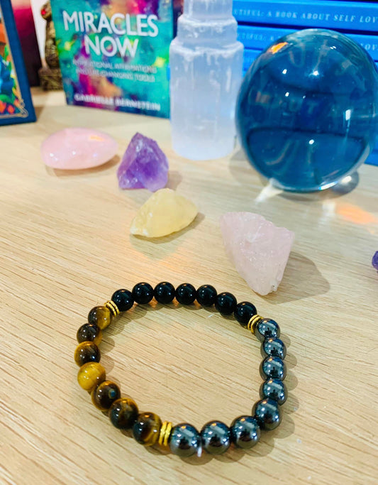Triple Protection Gemstone Bracelet