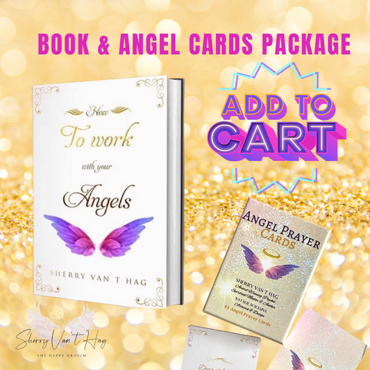 Book & Angel Cards Bundle -  How to Work with your Angels (Hard Copy) Book - Author Sherry Van't Hag